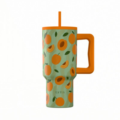 Estia Straw Tumbler XL Sta 900 ml. Peach Garden