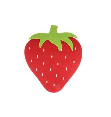 Σουπλά Τσόχα Σχήμα Φράουλα 33 x 40 cm.