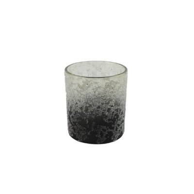 Κηροπήγιο Γυάλινο Lisan Γκρι 7 x 8 cm.
