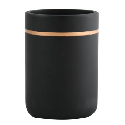 Spirella Bly Ποτήρι Μπάνιου Polyresin 20978 Black Gold