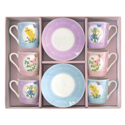 Easy Life Royal Blossom Φλυτζάνι Καφέ Σετ-6 90 ml.