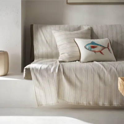 Gofis Ριχτάρι Σχέδιο-574 Light Grey Πολυθρόνας 180 x 180 cm.