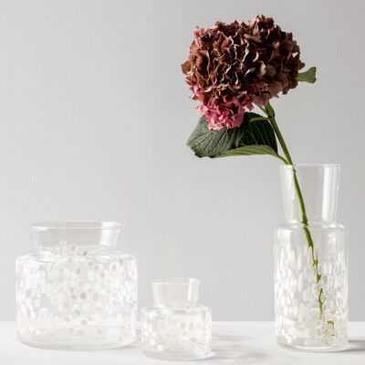 Kosta Boda Meadow Vase Winter White 30 cm.