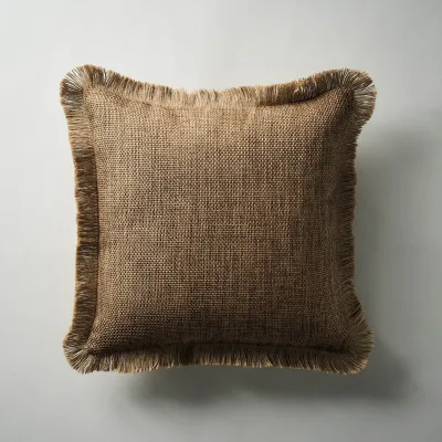 Gofis Μαξιλαροθήκη Σχέδιο-229 Jute fringe 43 x 43 cm.