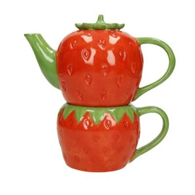 Brandani Teiera con tazza Fragola Set-2 Τσαγιέρα + κούπα