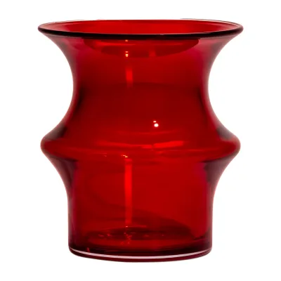 Kosta Boda Vase Pagoda Red 16,7 cm.