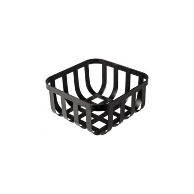 Φρουτιέρα Μεταλλική Τετράγωνη 19,5 x 19,5 cm. Black