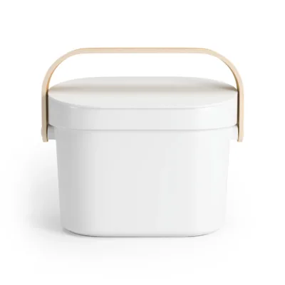Umbra Bellwood Compost Bin Natural / White