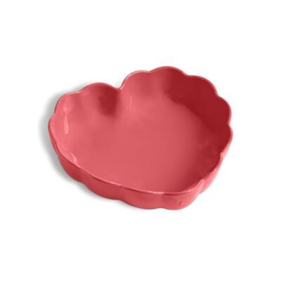 Emile Henry Rose Candy Πυρίμαχο Καρδιά 26,5 x 24,5 cm. - 1,8 lt. Κόκκινη