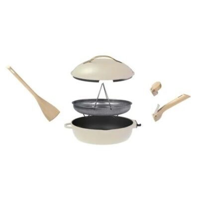 Cookut Fabulous Τηγάνι 8 χρήσεων + καπάκι 28 cm. + 4,5 lt. Crema