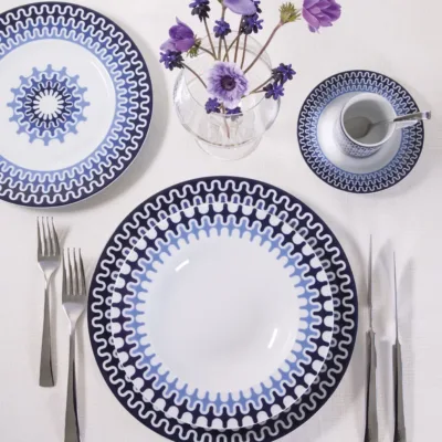 Illusion Blue Ιωνία Πιάτο Φρούτου 23,5 cm