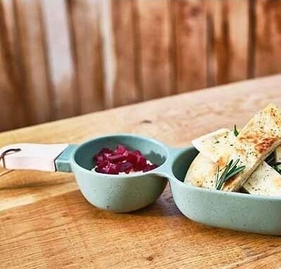 Cosy & Trendy Bites Apero Μπώλ 2 θέσεων με χέρι ξύλινο 4,5 x 9,5 x 5,5 cm. Χρώματα 2