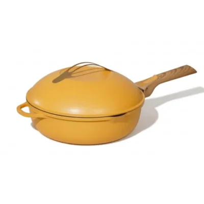 Cookut Fabulous Τηγάνι 8 χρήσεων + καπάκι 28 cm. - 4,5 lt. Mango Κίτρινο