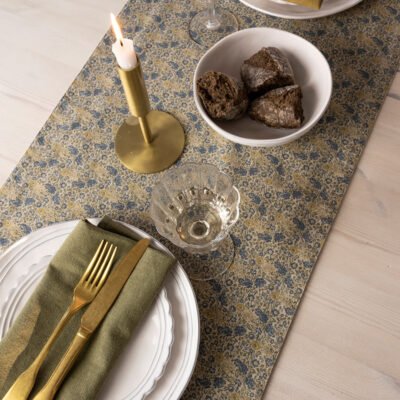 La Kitchen linen Runner 150 x 40 cm. Daniela Oil Yellow Διπλής Όψης