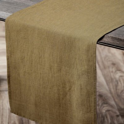 La Kitchen linen Runner 150 x 40 cm. Daniela Oil Yellow Διπλής Όψης