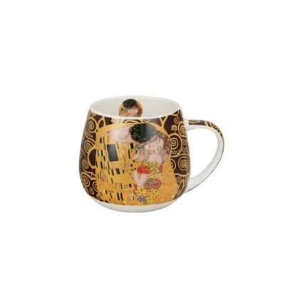 Duo Porcelain Κούπα Barrel 430 ml. G.Klimt The Kiss Brown