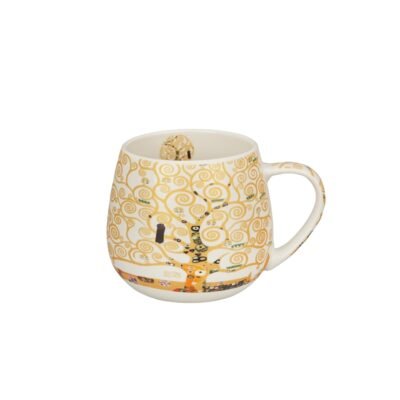 Duo Porcelain Κούπα Barrel 430 ml. G.Klimt Tree of life Ecru
