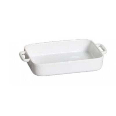Πυρίμαχο White με χεράκια 38 cm. Ορθογώνιο