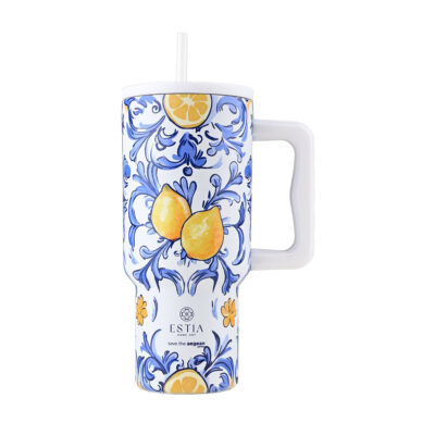Estia Straw Tumbler XL 900 ml. Amalfi Coast
