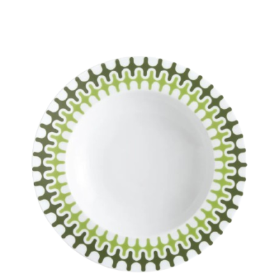 Illusion Green Ιωνία Πιάτο Βαθύ 23 cm