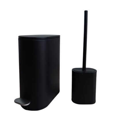 Mrs Home Κάδος 5 lt. Oval soft close + Πιγκάλ Black