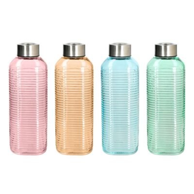 Tognana Glass Bottle 1 lt. Stainless Steel cap squared