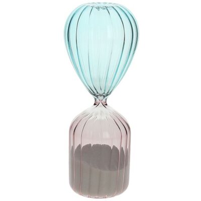 Andrea Fontebasso Glass Design Hourglass 24 cm. Multicolour Plisse