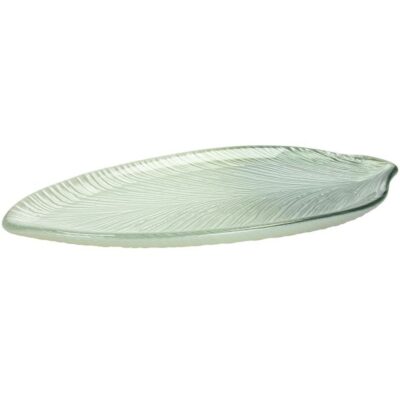 Andrea Fontebasso Glass Galassia Leaf Πιατέλα 30 cm. Green