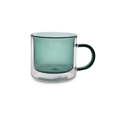 Koύπα Διπλότυχη Γυάλινη Liv Πράσινη 270 ml.
