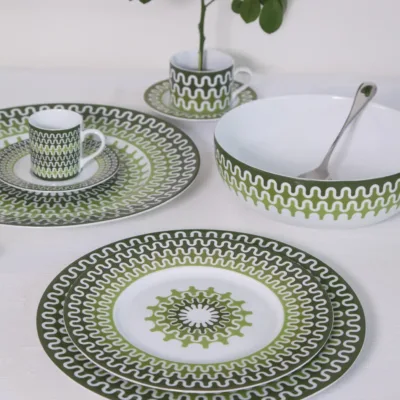 Illusion Green Ιωνία Πιάτο Ρηχό 28,5 cm