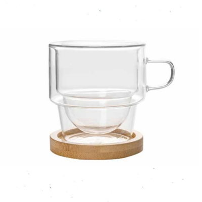 Cosy & Trendy Σετ-2 Koύπες Διπλότυχες με Σουβέρ 180 ml.