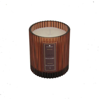 Κερί σε γυάλινο bowl 290 gr. 8,8 x 10 cm. Figue Noir