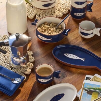 Tognana Stoneware Relief Ondina 2 Assorted Δίσκος 25 x 12 cm.