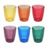 Tognana Glass tumbler multicolour Set-6 Panama 320 cc.