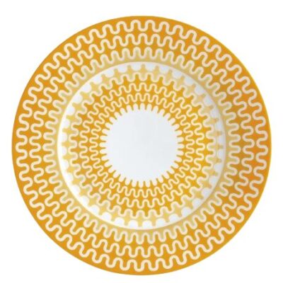 Illusion Yellow Ιωνία Πιατέλα Στρογγυλή 32 cm