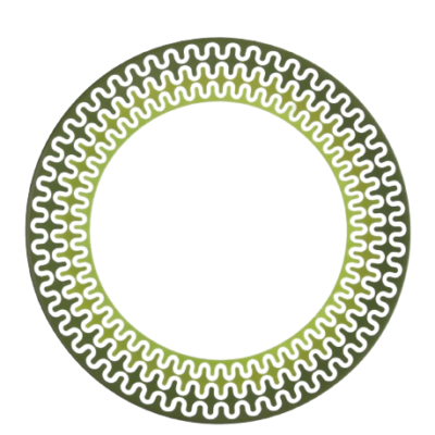 Illusion Green Ιωνία Πιάτο Ρηχό 28,5 cm