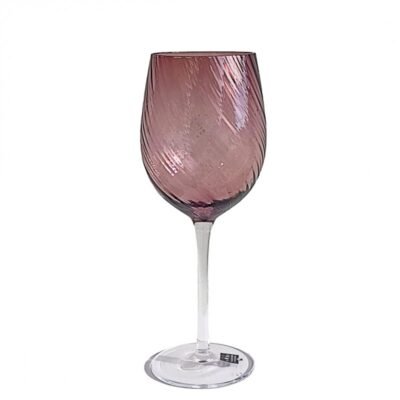 Home Fashion Ποτήρι Style Purple 470 ml. Κρασιού Με Πόδι