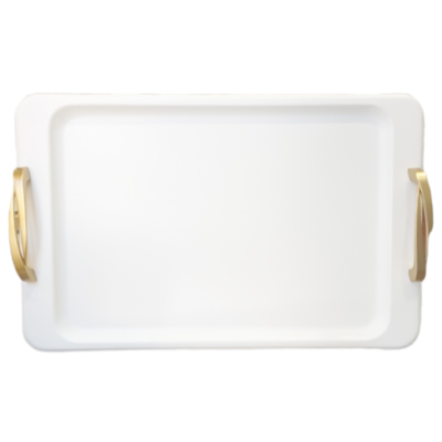 Δίσκος Inox White Παραλληλόγραμμος 31 x 44 cm.