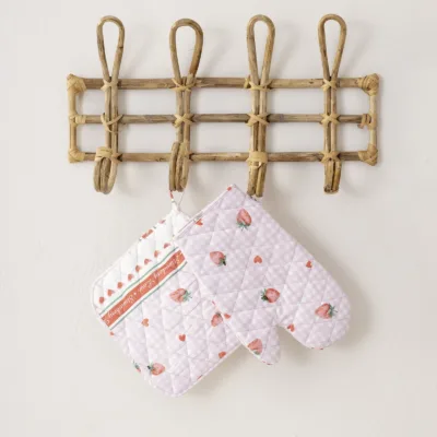 Nima Strawberry Love Σετ Κουζίνας (Γάντι + Πιάστρα)