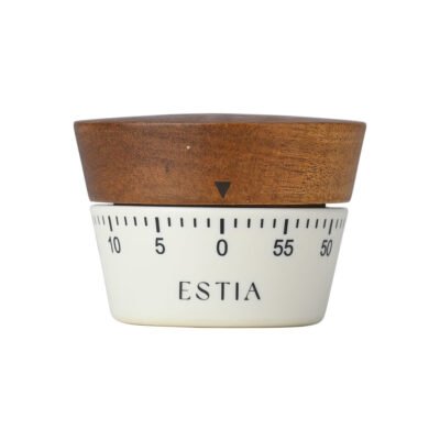 Estia Allure Χρονόμετρο Κουζίνας Αναλογικό 60 Λεπτών Λευκό