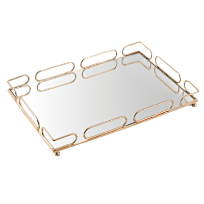 Δίσκος Gold - Mirror ΚΔ 43 x 30 cm.