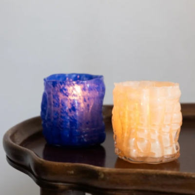 Byon Laranne Candle holder S Blue 10 x 10 cm.
