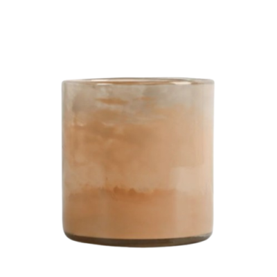 Byon Carole Faded Candle holder M Apricot / Peach / Beige 15 x 15 cm.