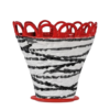 Byon Patty Pot L Zebra / Red 30 x 26 cm.