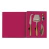 Easy life Gift novels Set-4 ( 2 μαχαίρια τυριού + 2 εργαλειά κρασιού )