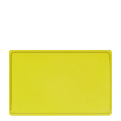Πλάκα Κοπής GTSA Πολυαιθυλένιου με λούκι 40 x 30 x 1,3 cm. Κίτρινο