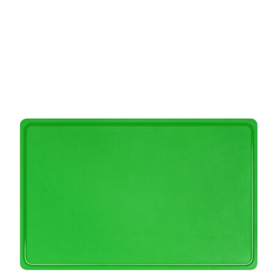Πλάκα Κοπής GTSA πολυαιθυλένιου με λούκι 40 x 30 x 1,3 cm. Πράσινη