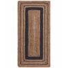Χαλί Natural Jute Black 1728 60 x 130 cm.